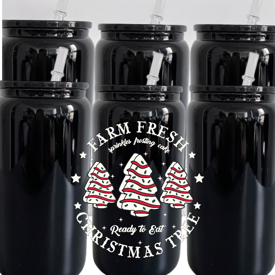 Farm Fresh Christmas Trees Ready To Eat 4” Tall Decal