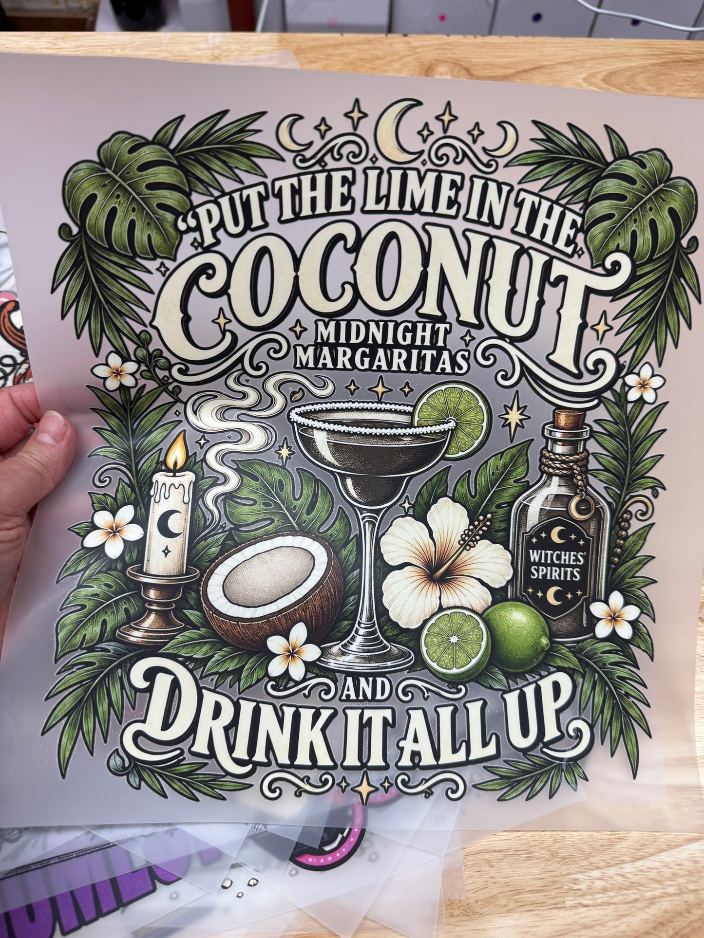 Put The Lime In The Coconut Ready To Press DTF Print