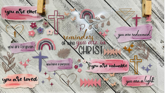 3G 40OZ You Are In Christ UV DTF Wrap