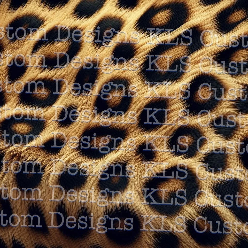 Leopard Fur 20 Oz Skinny Permanent Vinyl