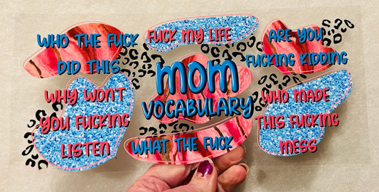 P3 Mom Vocabulary UV DTF Wrap