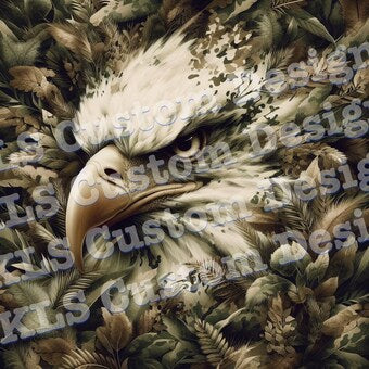 Eagle Camouflage 20 Oz Skinny Permanent Vinyl