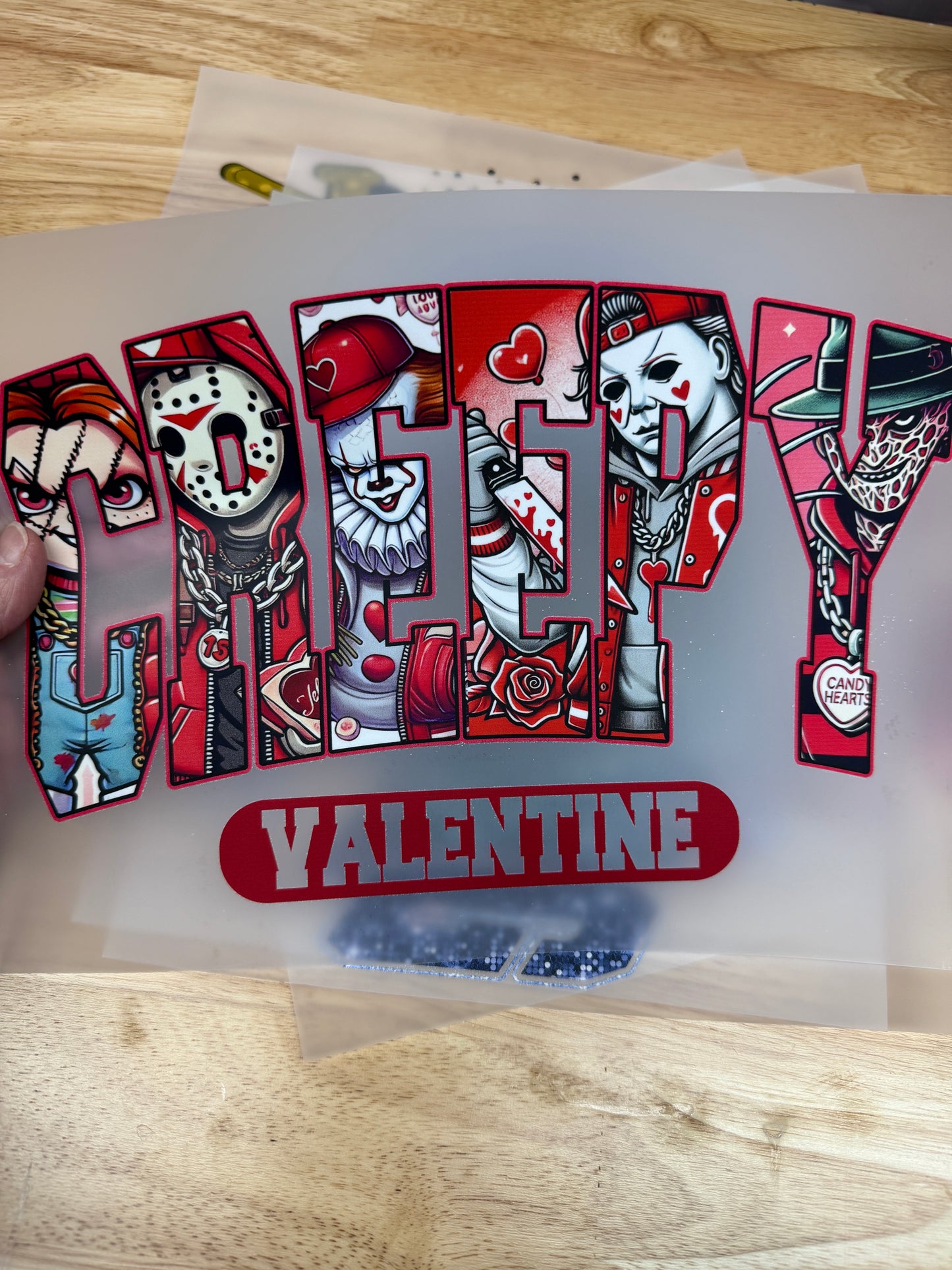 Creepy Valentine Ready To Press DTF Print