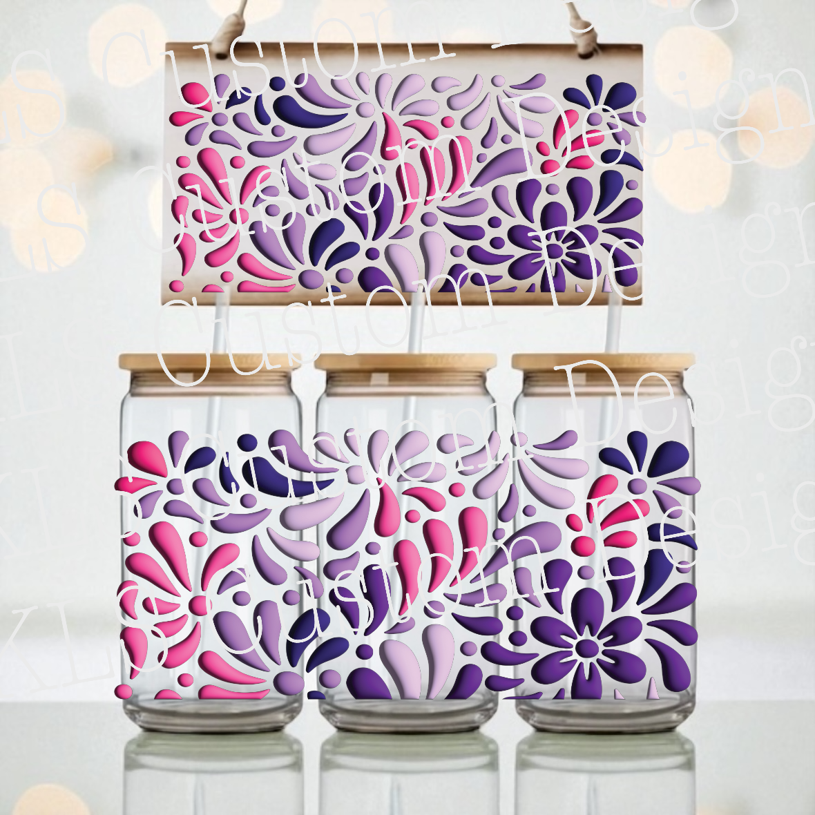 R3 Talavera libbey UV DTF Wrap