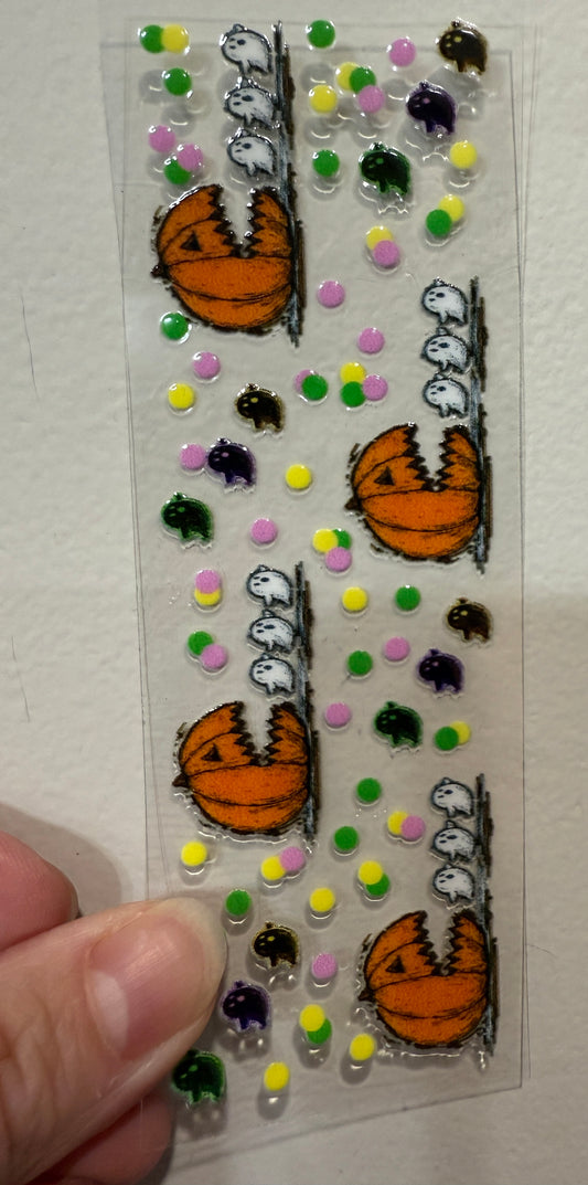 15O Retro Gamer Pumpkin UV DTF Pen Wrap