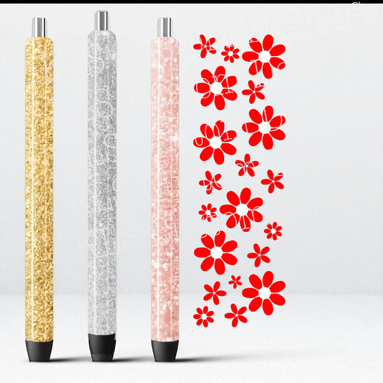 Summer Daisies UV DTF Pen Wrap