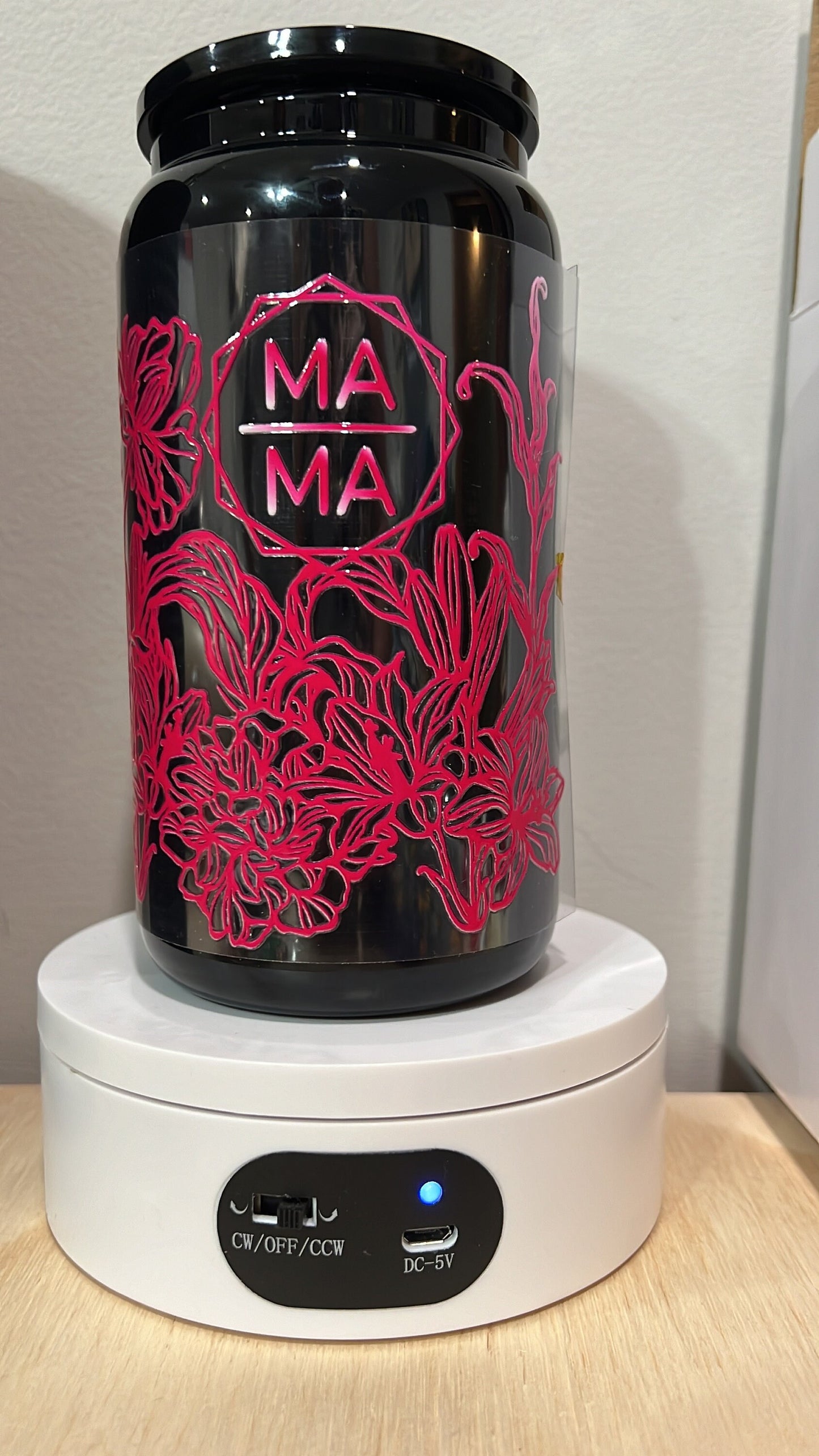 P4 Mama Hot Pink Ombre UV DTF Wrap