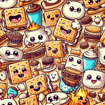 Campfire Smores 20 Oz Skinny Permanent Vinyl