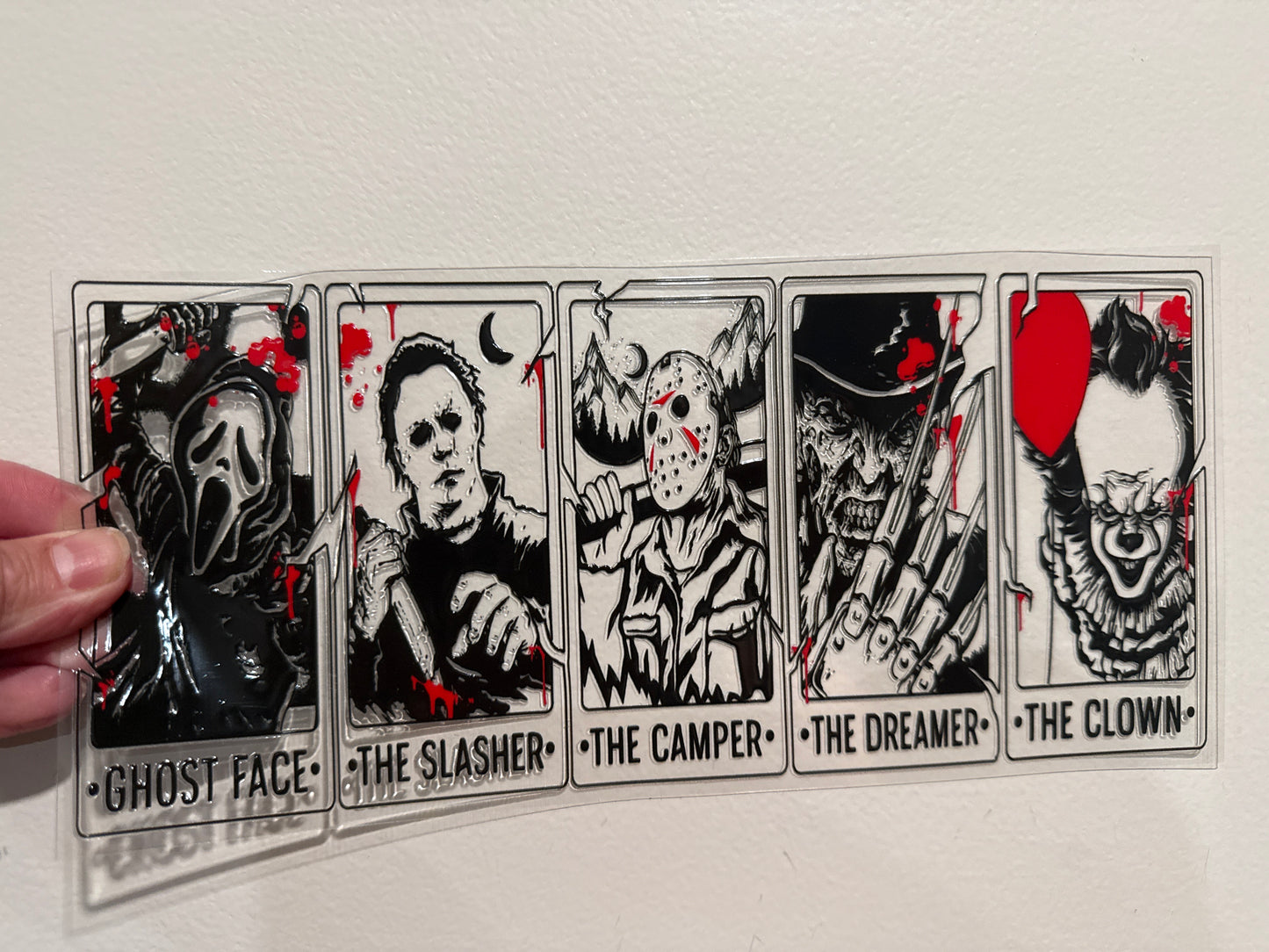 Y3 Horror Movie Characters UV DTF Wrap