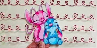 G1 Alien Hugs And Hearts UV DTF Wrap