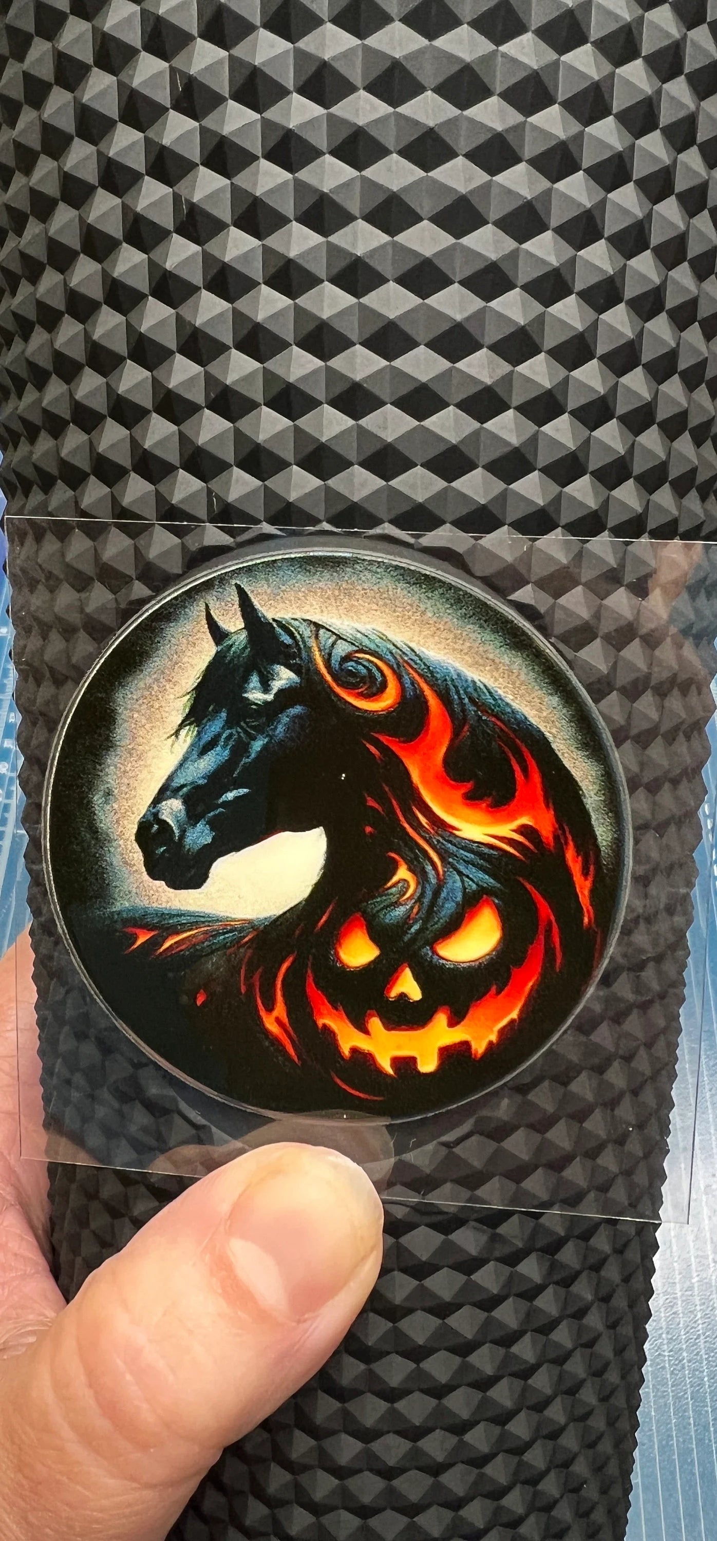 Mini Midnight Horses 2” Tall UV DTF Decal