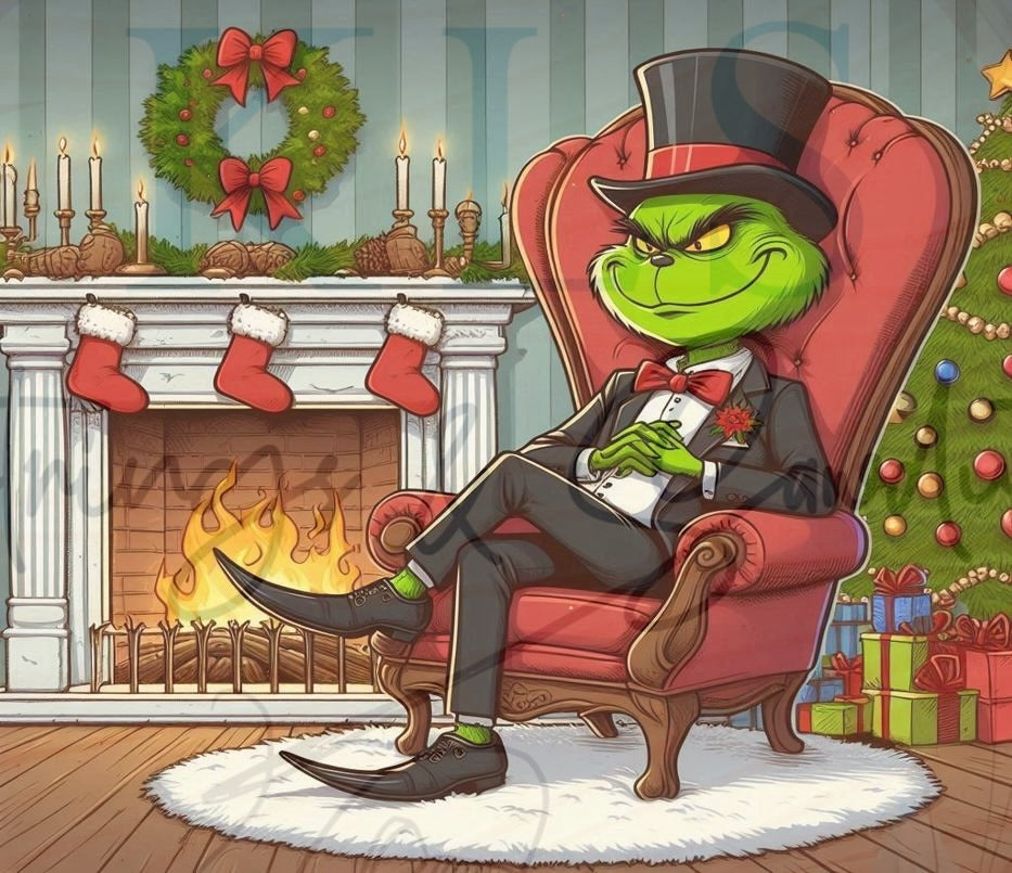 Cartoon Christmas Story Grouch 20 Oz Skinny Permanent Vinyl