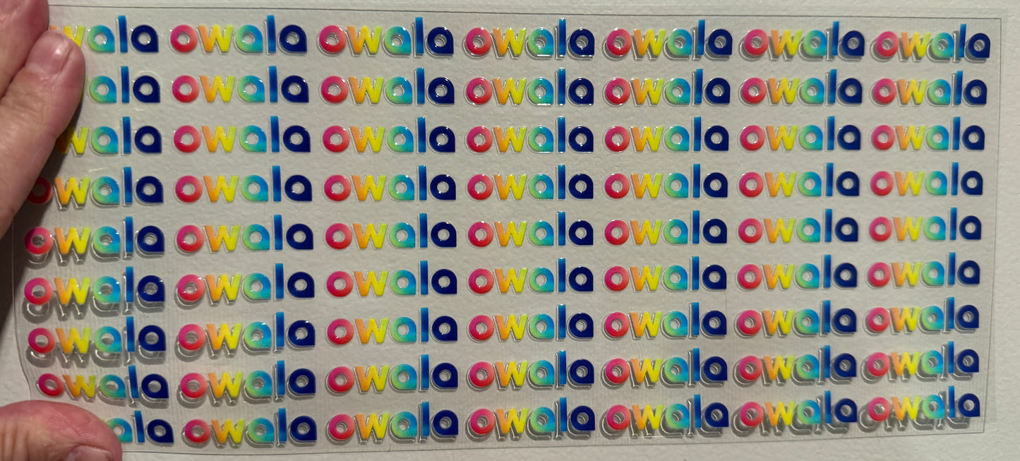 Y3 Ow Logo Clip Sheet - Two to Three days lead time.