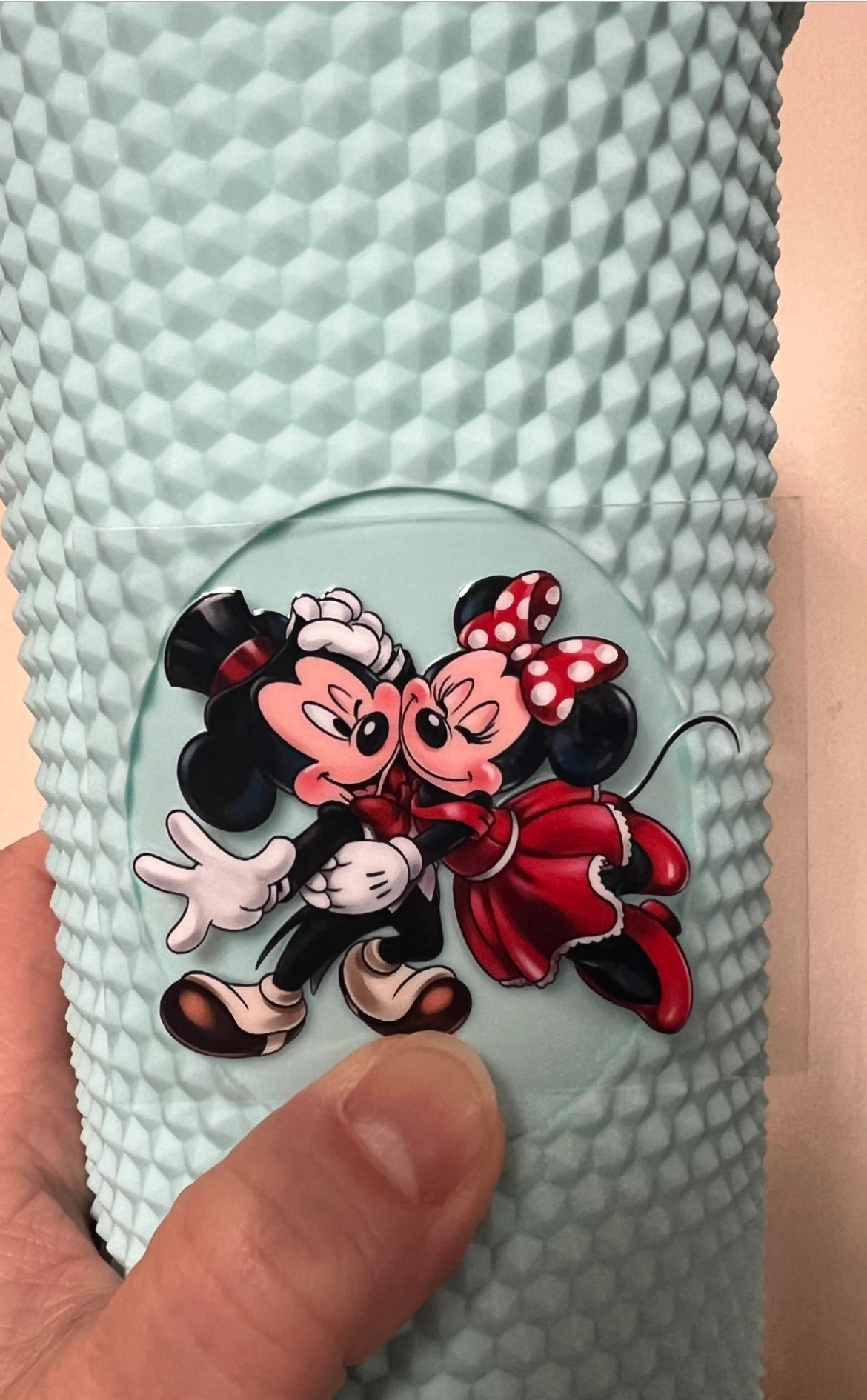 Mini Mouse In Love 1.75” x 1.5” UV DTF Decal