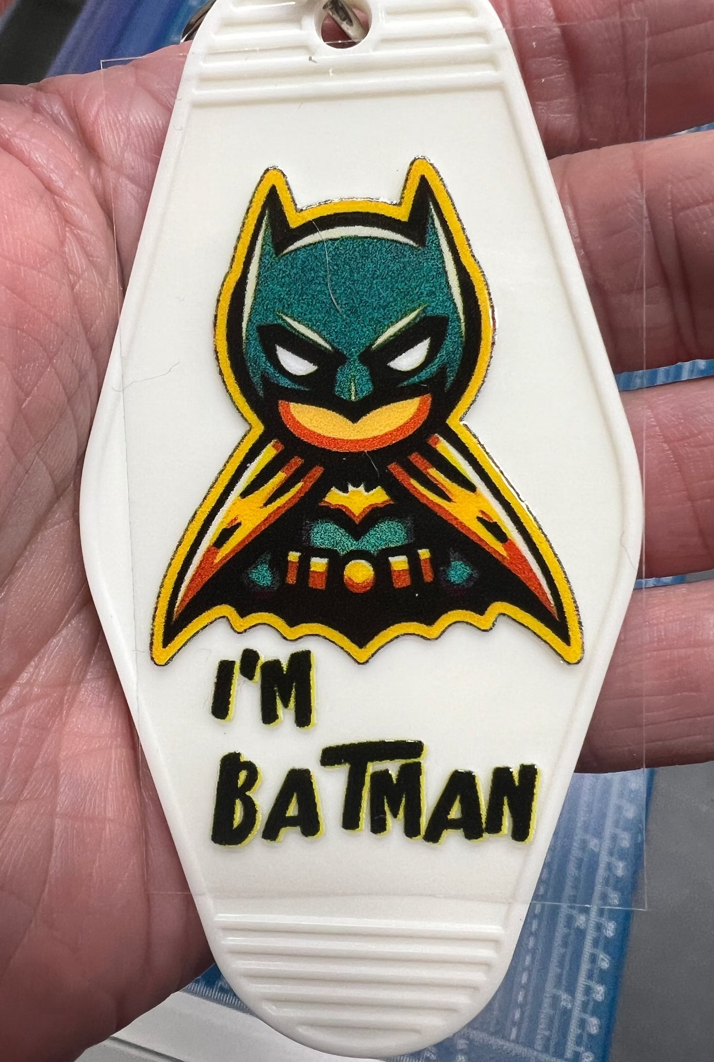 Keychain The Bat UV DTF Decal