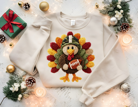 Latch Hook Turkey  Ready To Press DTF Print