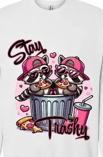 Stay Trashy Pink Panda Ready To Press DTF Print