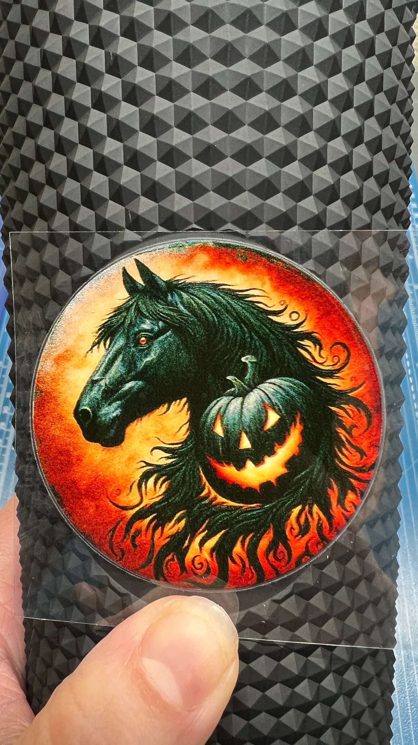 Mini Midnight Horses 2” Tall UV DTF Decal