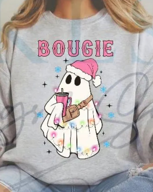 Bougie Christmas Ghost Ready To Press DTF Print