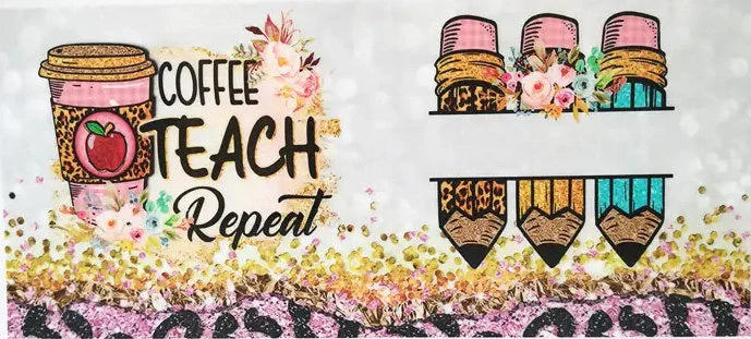 G2 Coffee Teach Repeat UV DTF Wrap