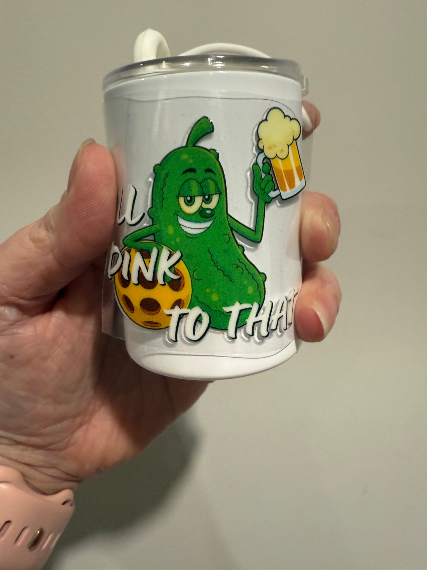 Pickleball Shot Glass UV DTF Decal