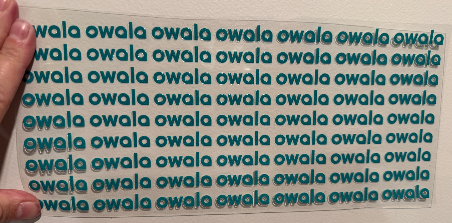Y3 Ow Logo Clip Sheet - Two to Three days lead time.