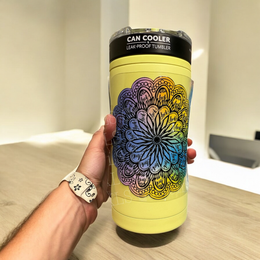Hidden Messages Mandala Fuck 4”UV DTF Decal