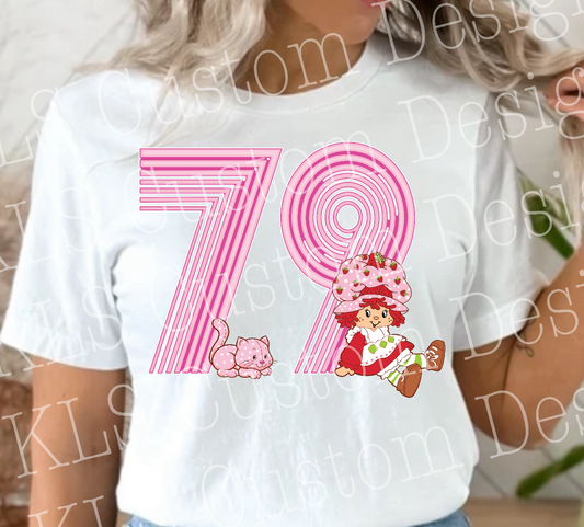 Original Retro Strawberry Ready to Press DTF Print