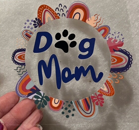 2O Dog Mom 4” Tall Decal