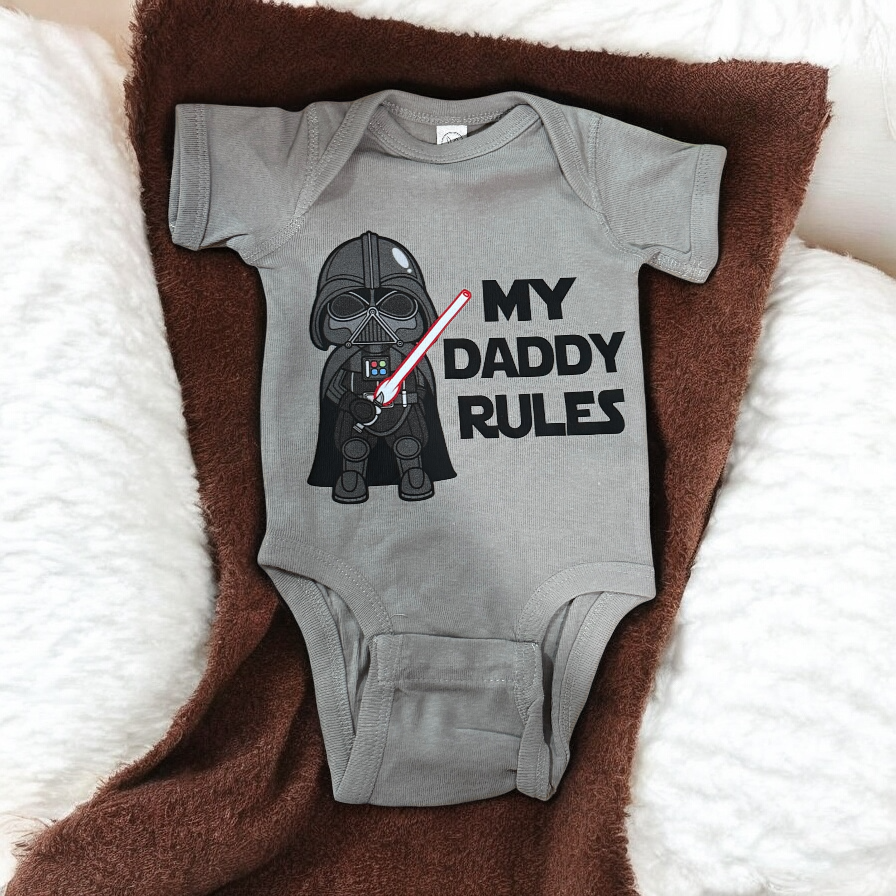 My Daddy Rules Ready To Press DTF Print