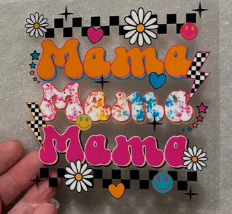 7G Mama Fun Retro 4” Tall Decal