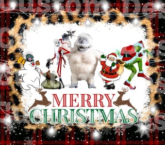 Christmas Characters  20 Oz Skinny Permanent Vinyl