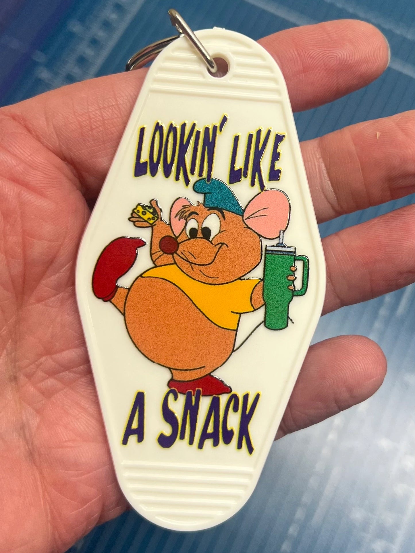 Keychain Lookin Like A Snack UV DTF Decal