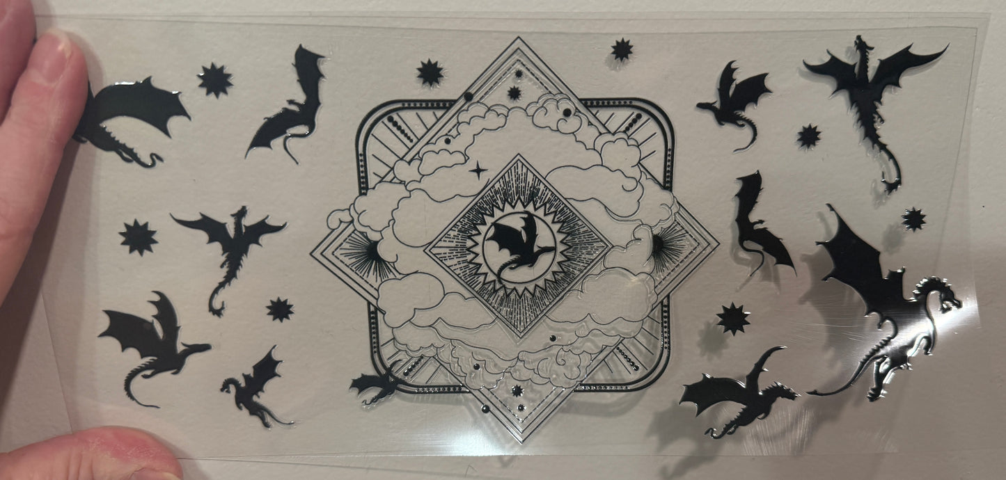 4B Dragon Book Club UV DTF Wrap