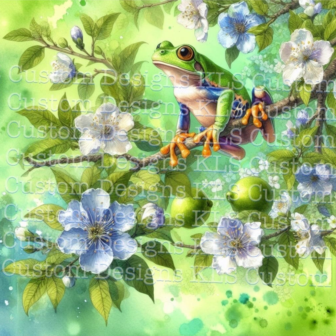 Tree Frog Floral 20 Oz Skinny Permanent Vinyl