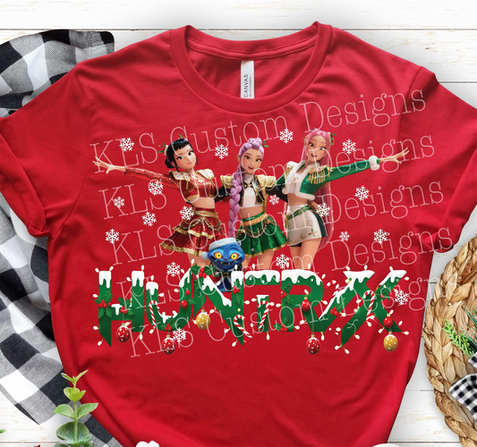 Demons Christmas DTF Ready To Press