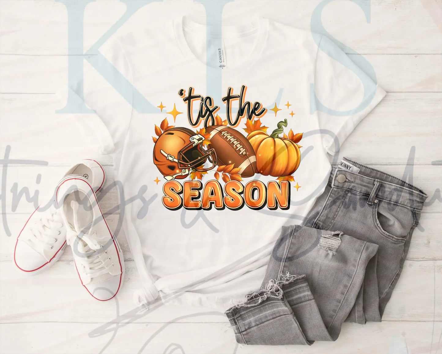 Tis The Season Football Helmet Ready to Press DTF Print (Copy)