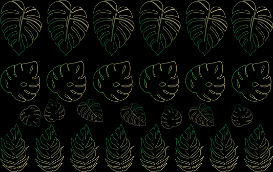 17Y Verigated Monstera Leaves Clip Sheet - This sheet is intended to be cut up and placed using your own creative style.