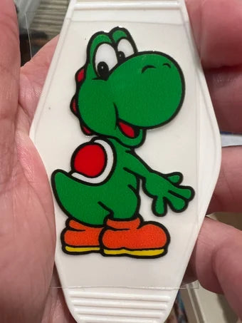 Keychain Dinosaur Video Game UV DTF Decal