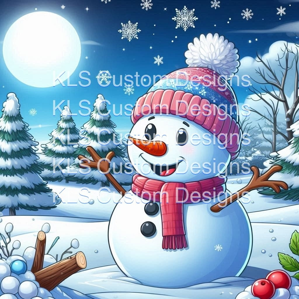 Cute Snowman Digital Download