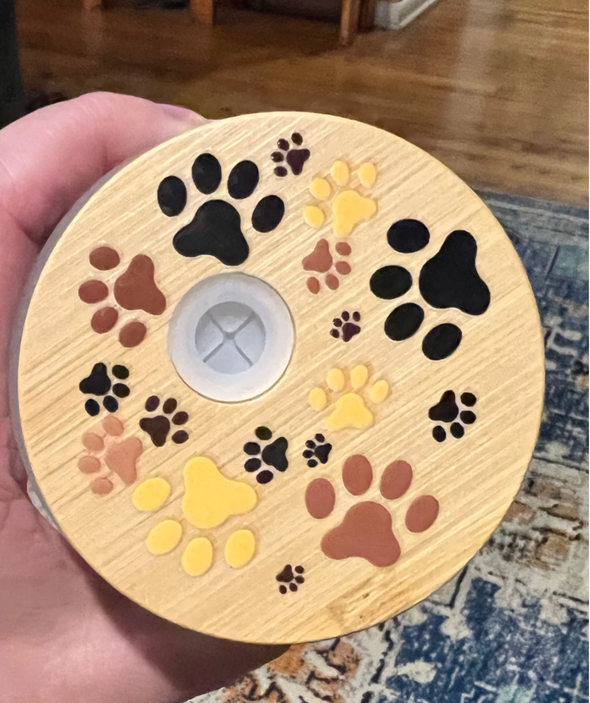 Paw Prints Cup Topper