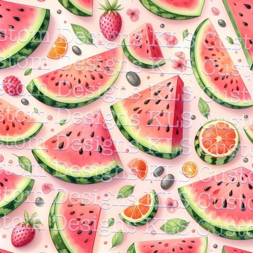 Watermelon Slices 20 Oz Skinny Permanent Vinyl