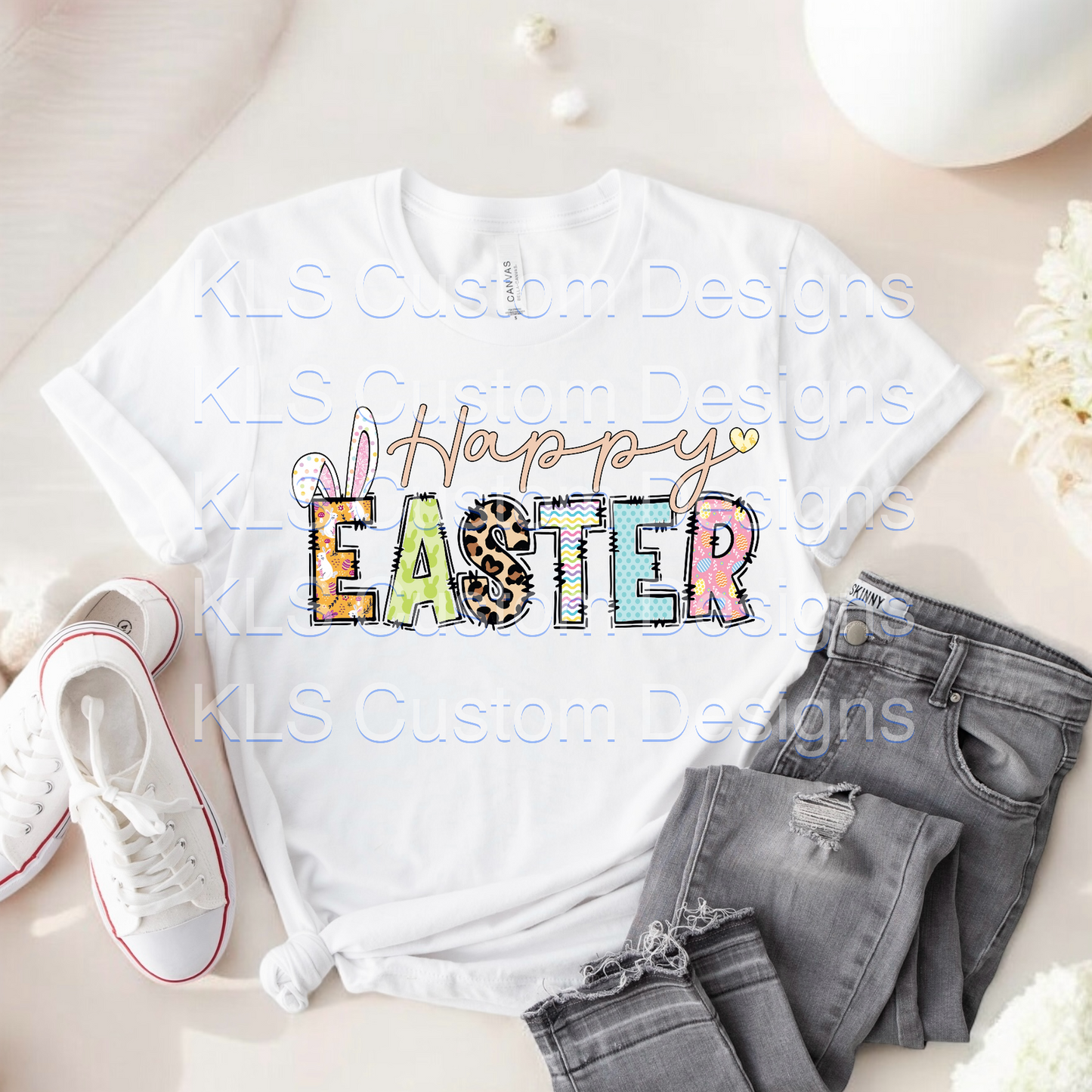 Happy Easter Ready To Press DTF Print