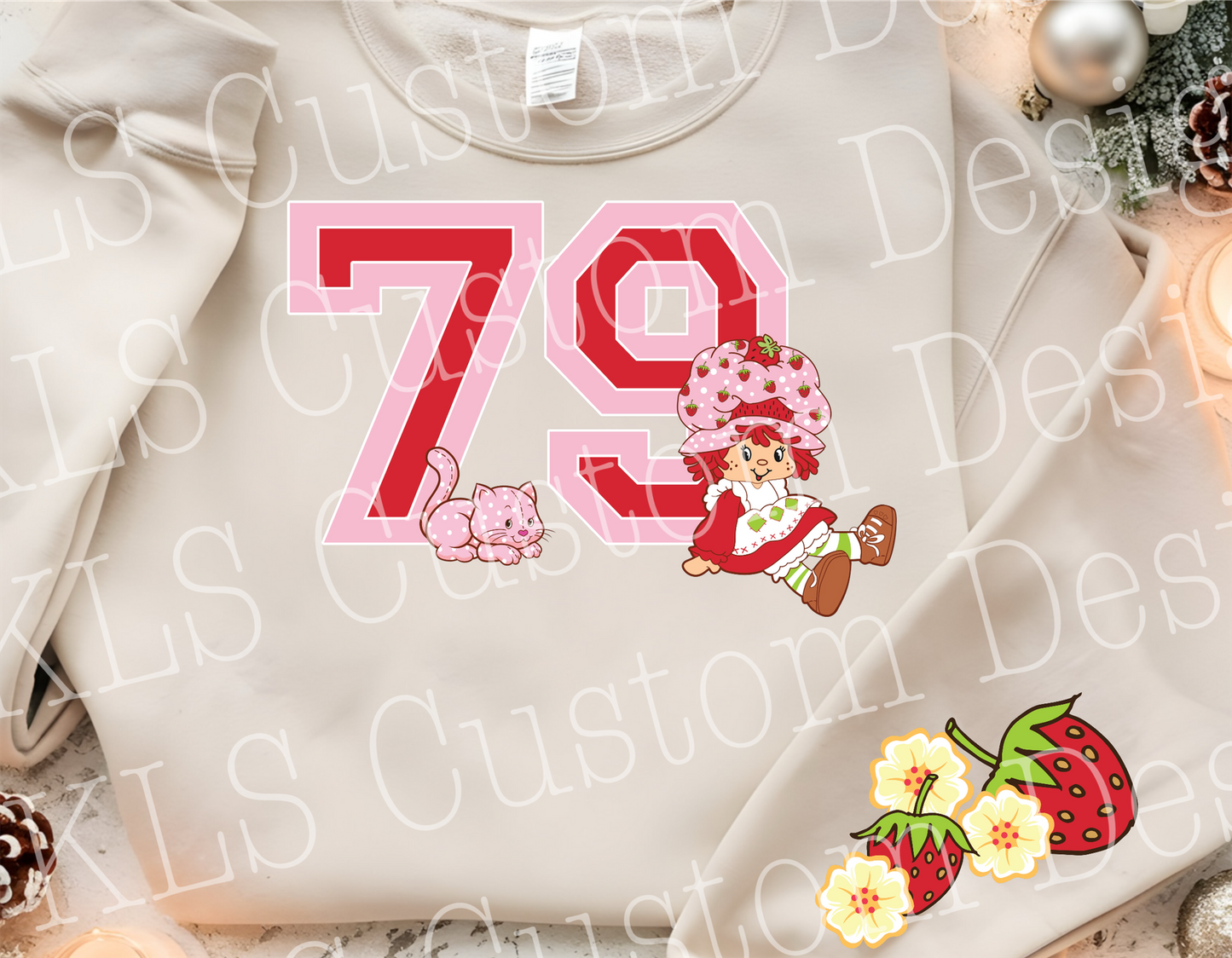 Original Retro Strawberry Ready to Press DTF Print