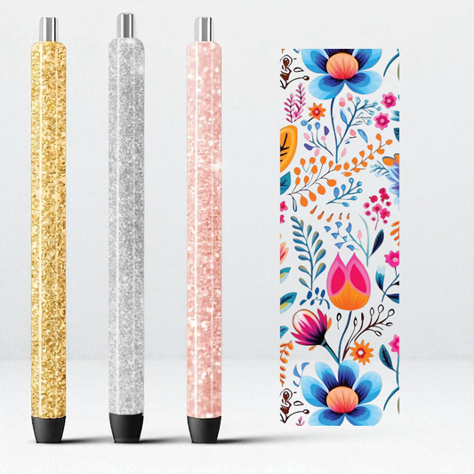 Summer Floral UV DTF Pen Wrap