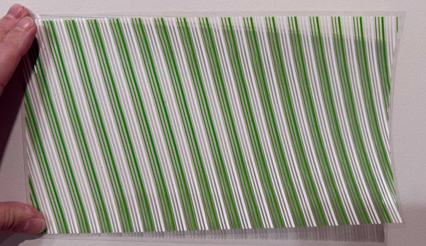 14B Peppermint Stripes UV DTF Wrap