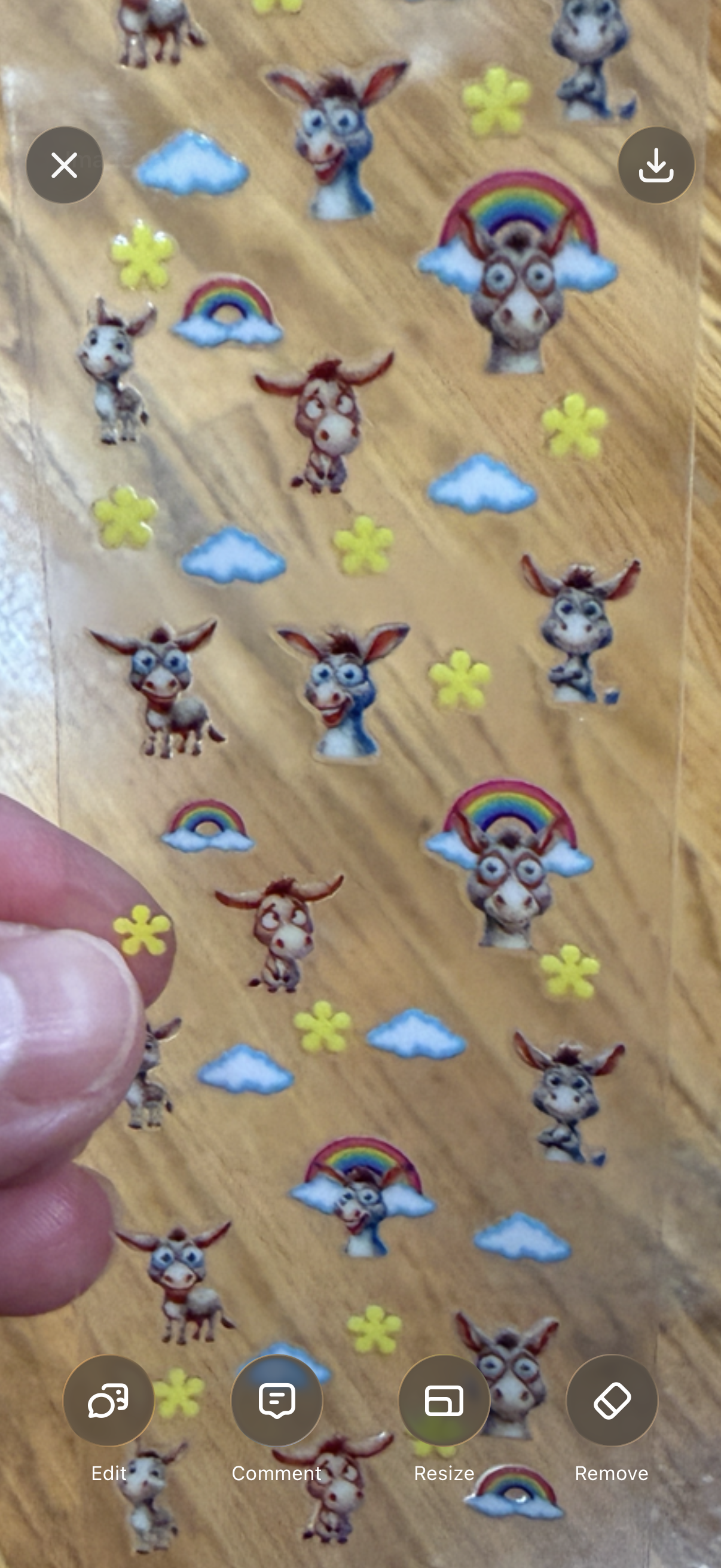 24R All Smiles Donkey UV DTF Pen Wrap