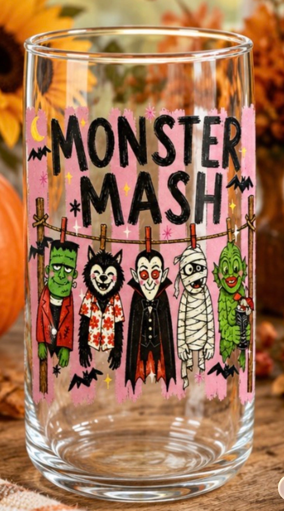 Vintage Halloween Monsters 4” Tall Decal
