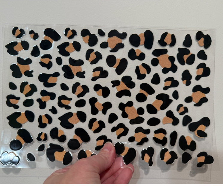 22B Leopard Print Clip Sheet - this sheet is intended to be cut up and placed using your own creative style.