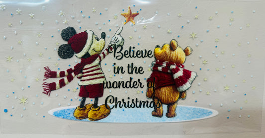 16B Believe In The Power Of Christmas UV DTF Wrap